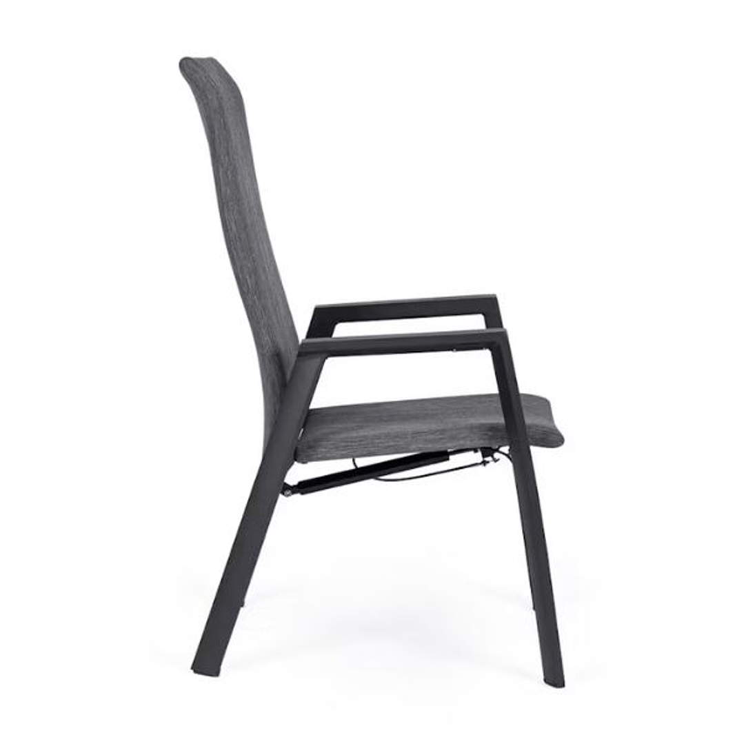 Silla de Jardín Reclinable con Reposabrazos de Aluminio (4 piezas) – ENDURING 2