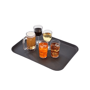 Bandeja CAMBRO CAMTREAD 1622CT-110 | Pack de 6 unidades | Fibra de vidrio antideslizante – 40,5x56 cm – Negra