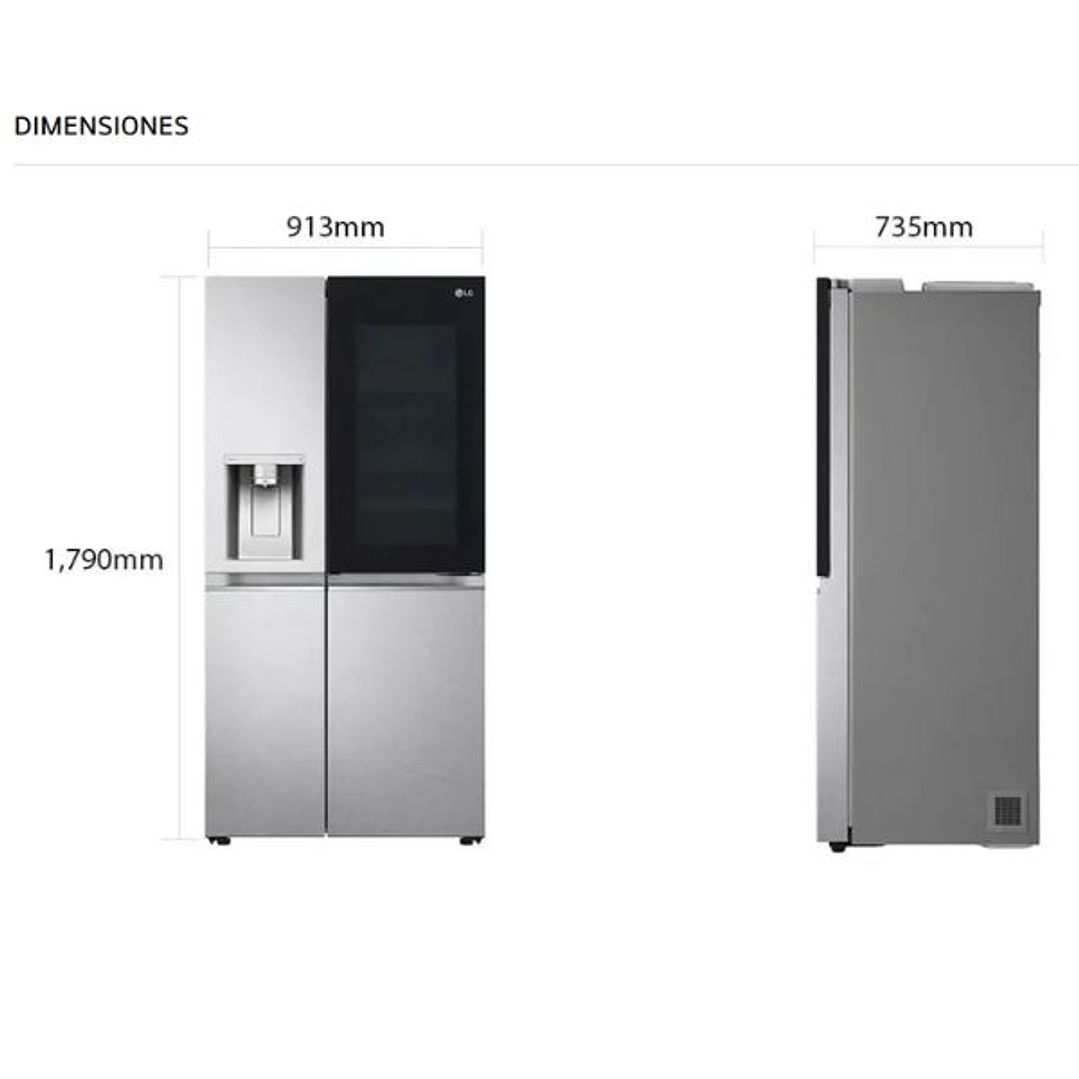 Frigorífico Americano LG GSXV90MBAE | Tecnología, Diseño y Frescura en Formato XXL 6