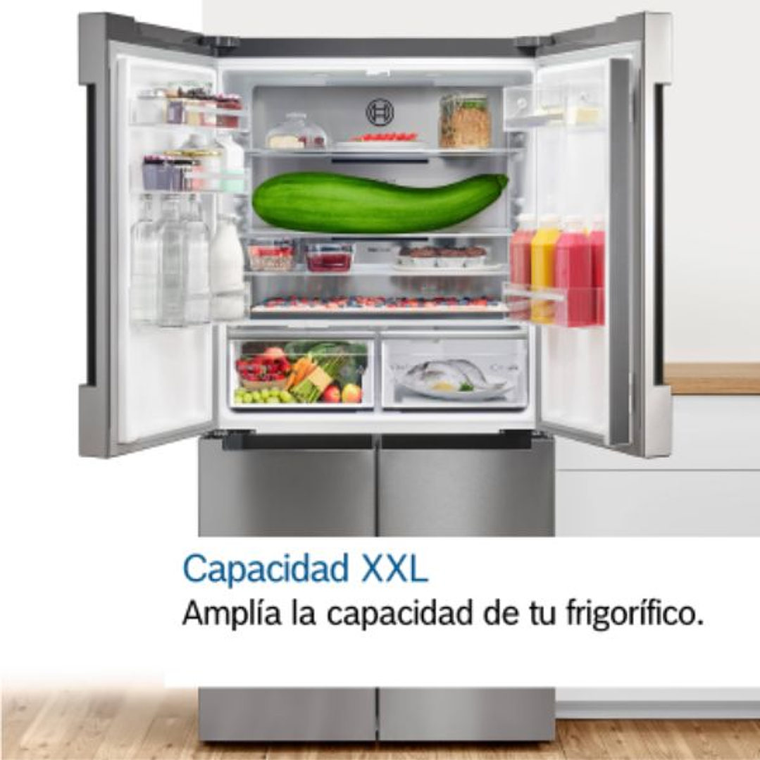 Frigorífico Americano Bosch KAG93AIEP Serie 6 | Total NoFrost, Inox, con Dispensador de Agua y Hielo 3