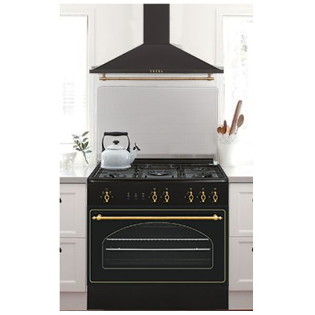 Cocina de gas Vitrokitchen RU9060N Elegance 90x60 – 5 Quemadores y Horno de Gran Capacidad 1