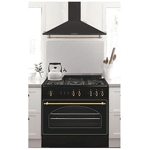 Cocina de gas Vitrokitchen RU9060N Elegance 90x60 – 5 Quemadores y Horno de Gran Capacidad