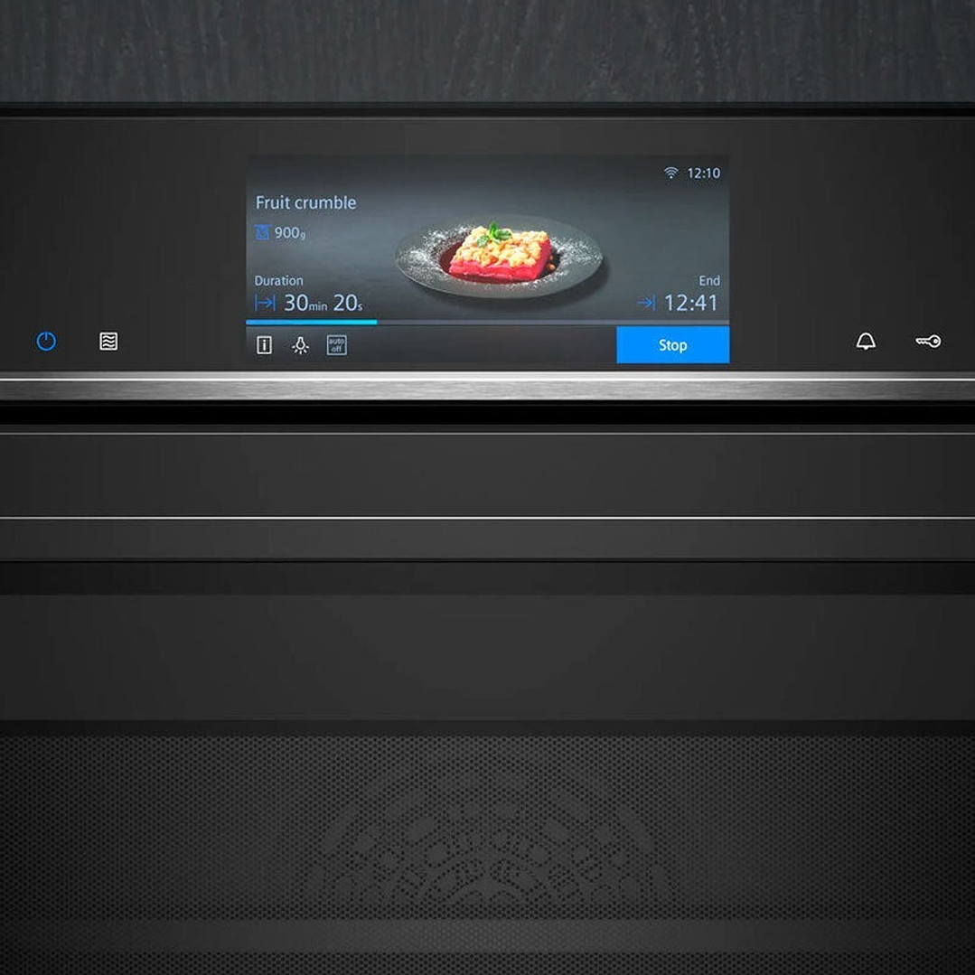 Horno Siemens HM778GMB1 – Combo con Microondas, Pirolítico y con Vapor Cristal 5