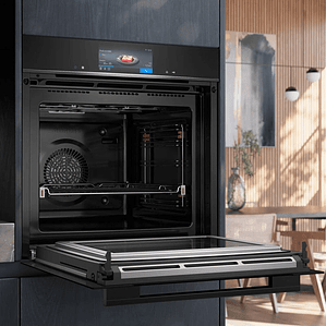 Horno Siemens HM778GMB1 – Combo con Microondas, Pirolítico y con Vapor Cristal