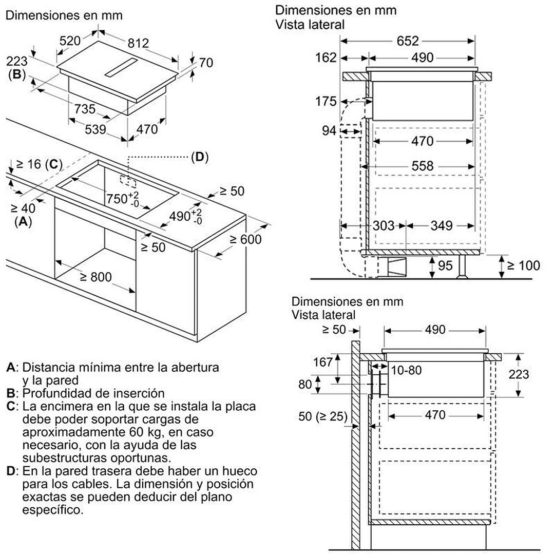 Placa de Inducción Siemens EX875LX67E con Extractor Integrado – Tecnología, Diseño y Rendimiento en 80 cm 6