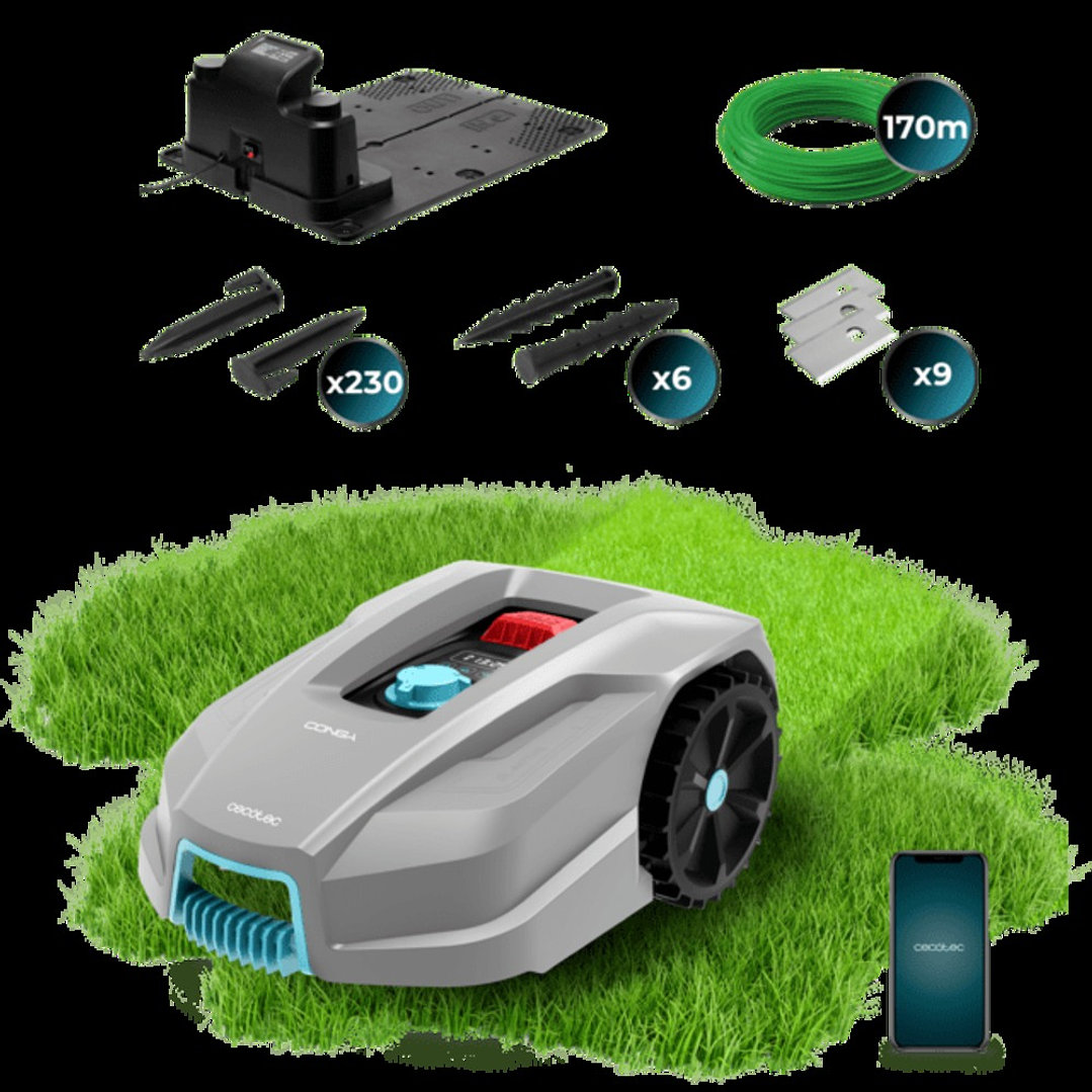Cortacésped Cecotec CONGA GRASSHOPPER 800 CONNECTED – Tecnología Inteligente para un Jardín Impecable 2