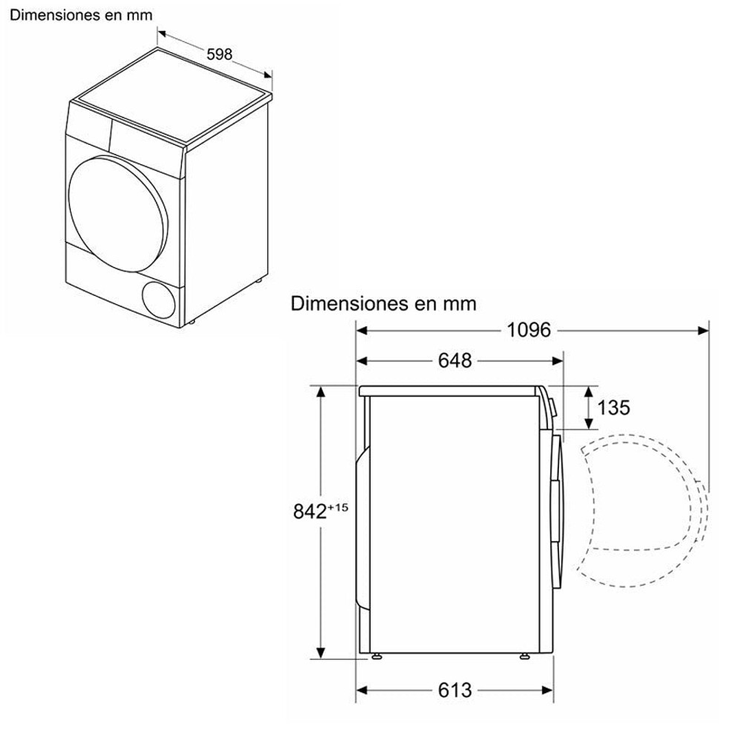 Secadora Siemens WQ45G2D1ES – 9 kg, Bomba de Calor, Condensador Autolimpiante, Eficiencia A+++ 9