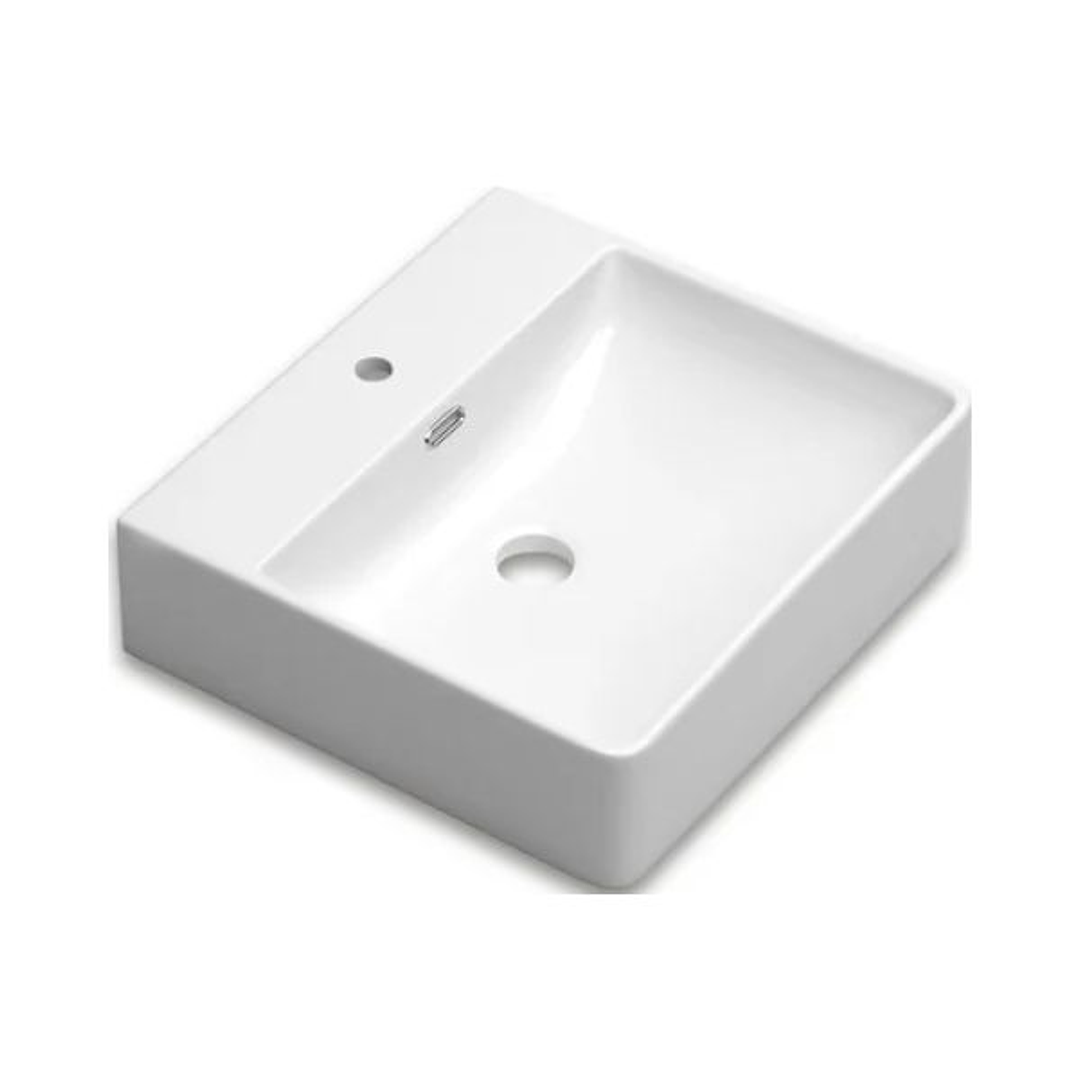 Lavabo VESTA Mural y Sobre Encimera de Porcelana – Diseño Curvo y Elegancia para tu Baño 8