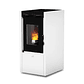Estufa de Pellet Estanca COINTRA CESENA 7 kW Blanca - Miniatura 1