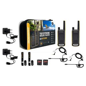 Motorola Talkabout T82 Extreme Quad – Pack de 4 Walkie Talkies Resistentes con Alcance de hasta 10 km