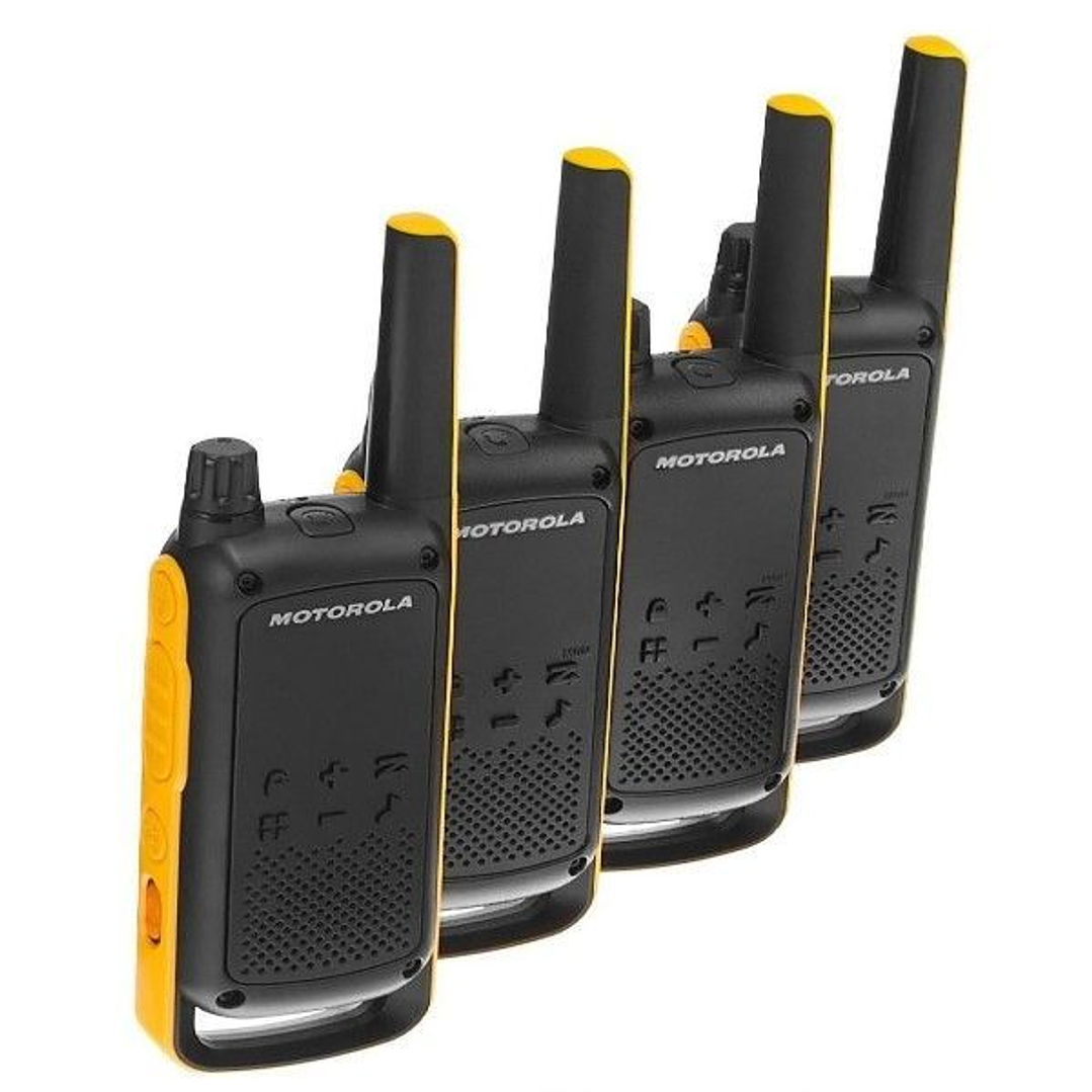 Motorola Talkabout T82 Extreme Quad – Pack de 4 Walkie Talkies Resistentes con Alcance de hasta 10 km 6