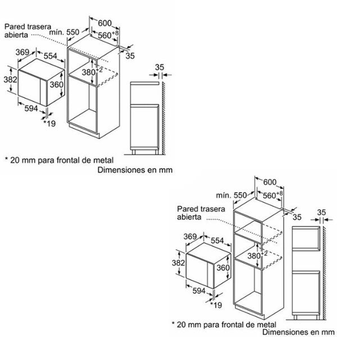 Horno Microondas con Grill Siemens BE555LMB1 25L Negro – Limpieza Fácil, Potencia y Diseño Elegante 5