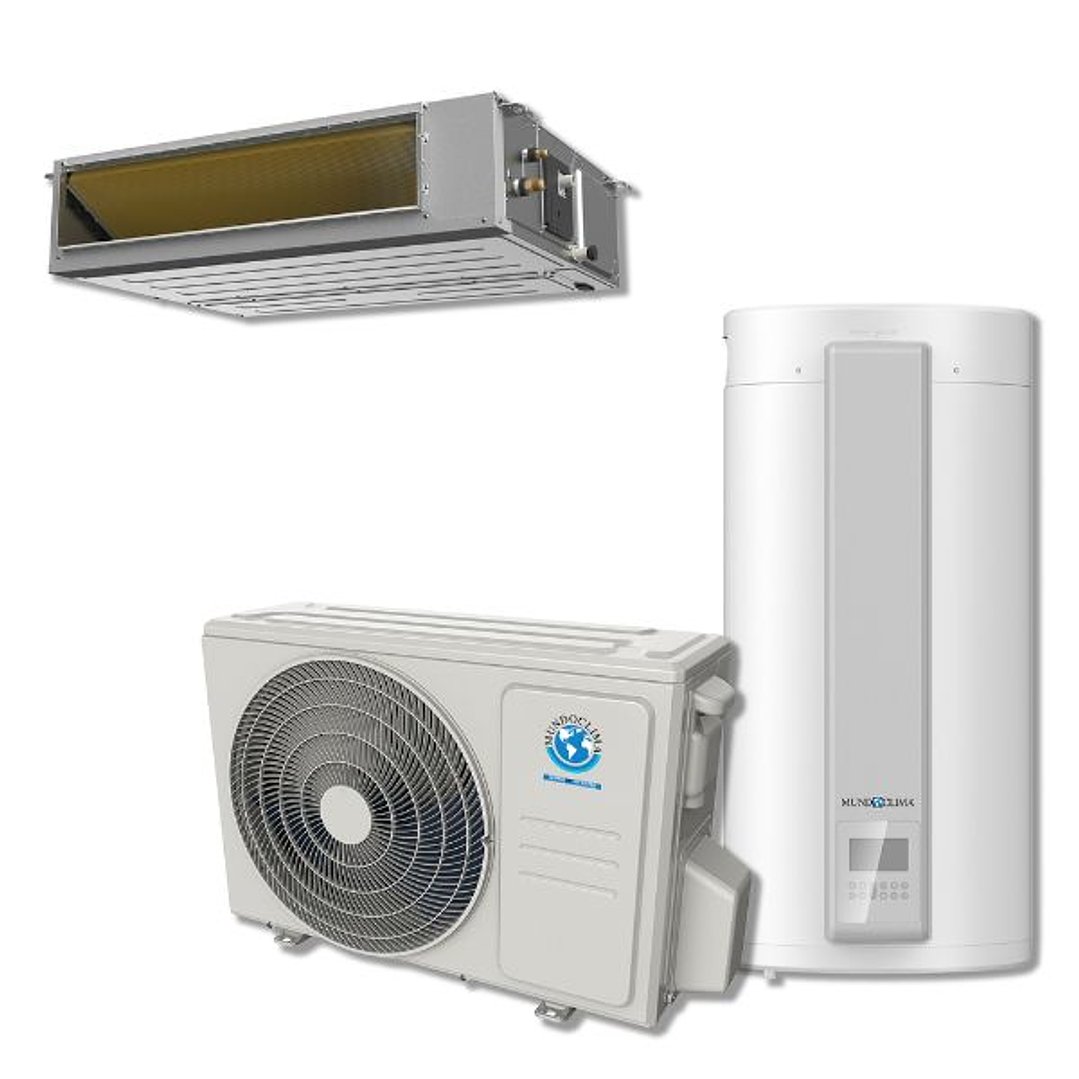 Conjunto Aire Acondicionado por Conductos 3,52kW - 3,81kW + ACS MUNDOCLIMA 100L WiFi | Eficiencia Energética y Energías Renovables 1