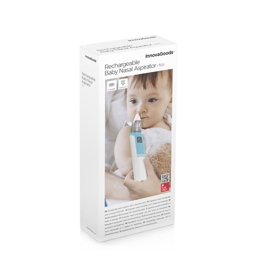 Aspirador Nasal Recargable para Bebés Nizi InnovaGoods – Respiración Libre y Descanso Tranquilo 11