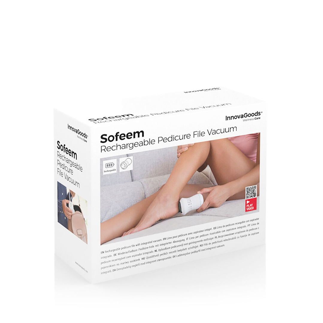 Lima de Pedicura Recargable con Aspirador Integrado Sofeem InnovaGoods – Pies Suaves y Cuidados sin Esfuerzo 9