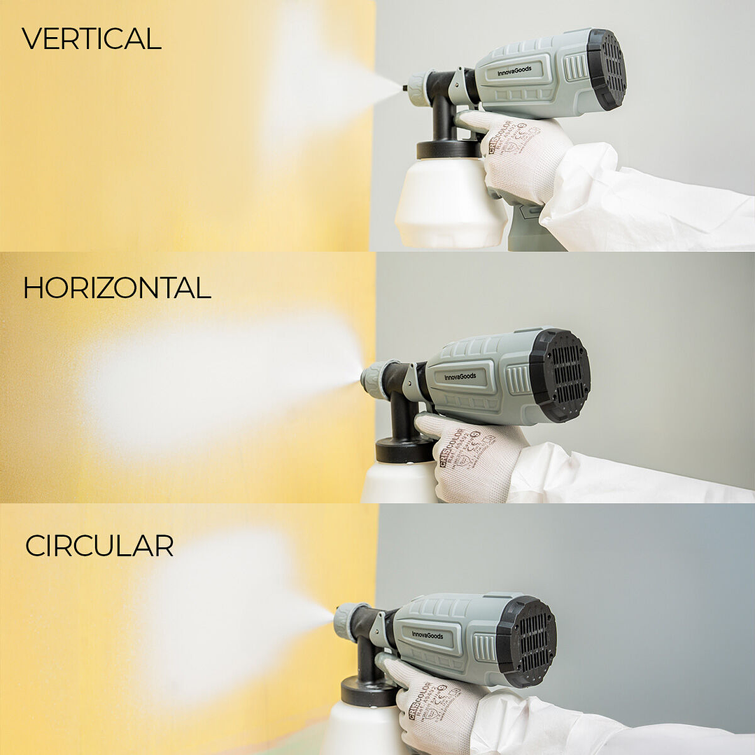 Pistola de Pintura Eléctrica Spraint InnovaGoods 1 L 500 W – Precisión, Potencia y Acabado Profesional para tus Proyectos de Bricolaje 8