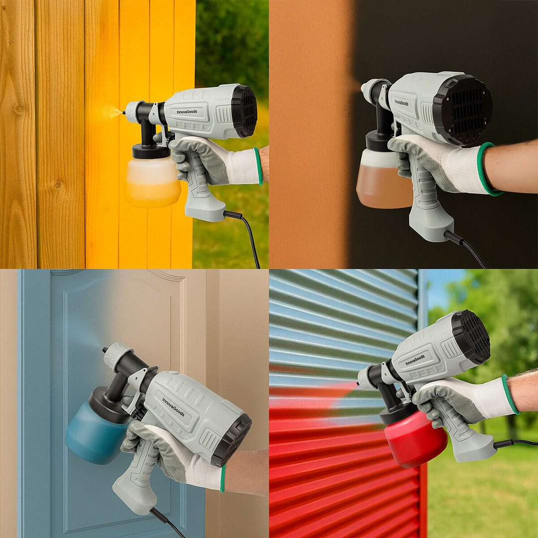 Pistola de Pintura Eléctrica Spraint InnovaGoods 1 L 500 W – Precisión, Potencia y Acabado Profesional para tus Proyectos de Bricolaje 10