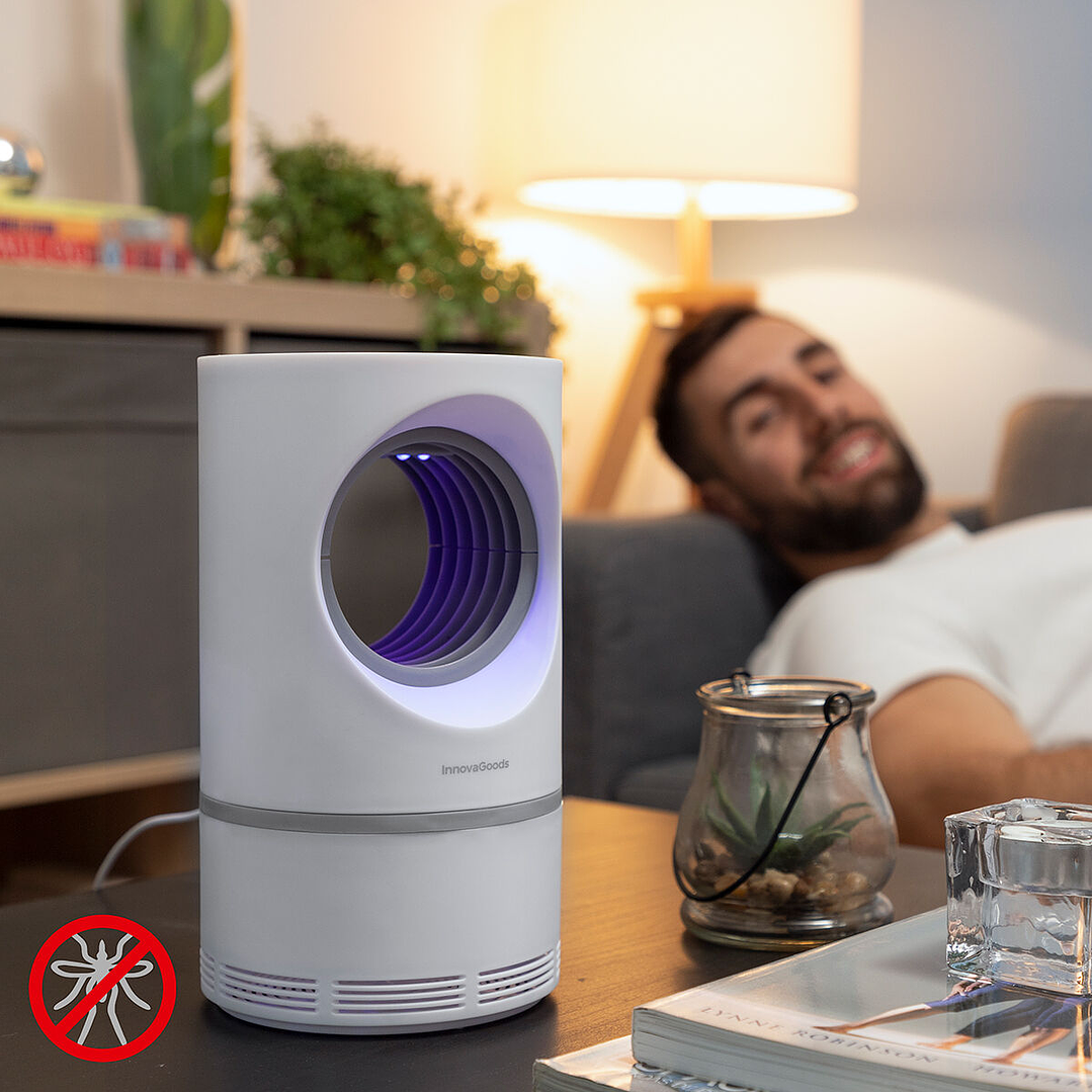 Lámpara Antimosquitos por Succión KL Virvel InnovaGoods – Trampa Eficaz y Silenciosa para Eliminar Insectos 2