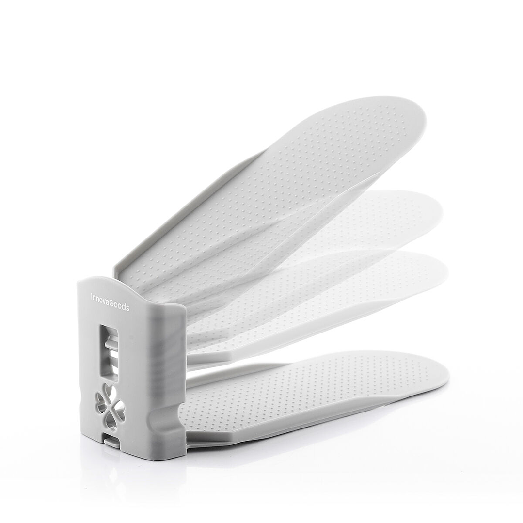 Organizador de Zapatos Regulable Sholzzer InnovaGoods 6 Unidades – Ahorro de Espacio y Orden en tu Hogar 5