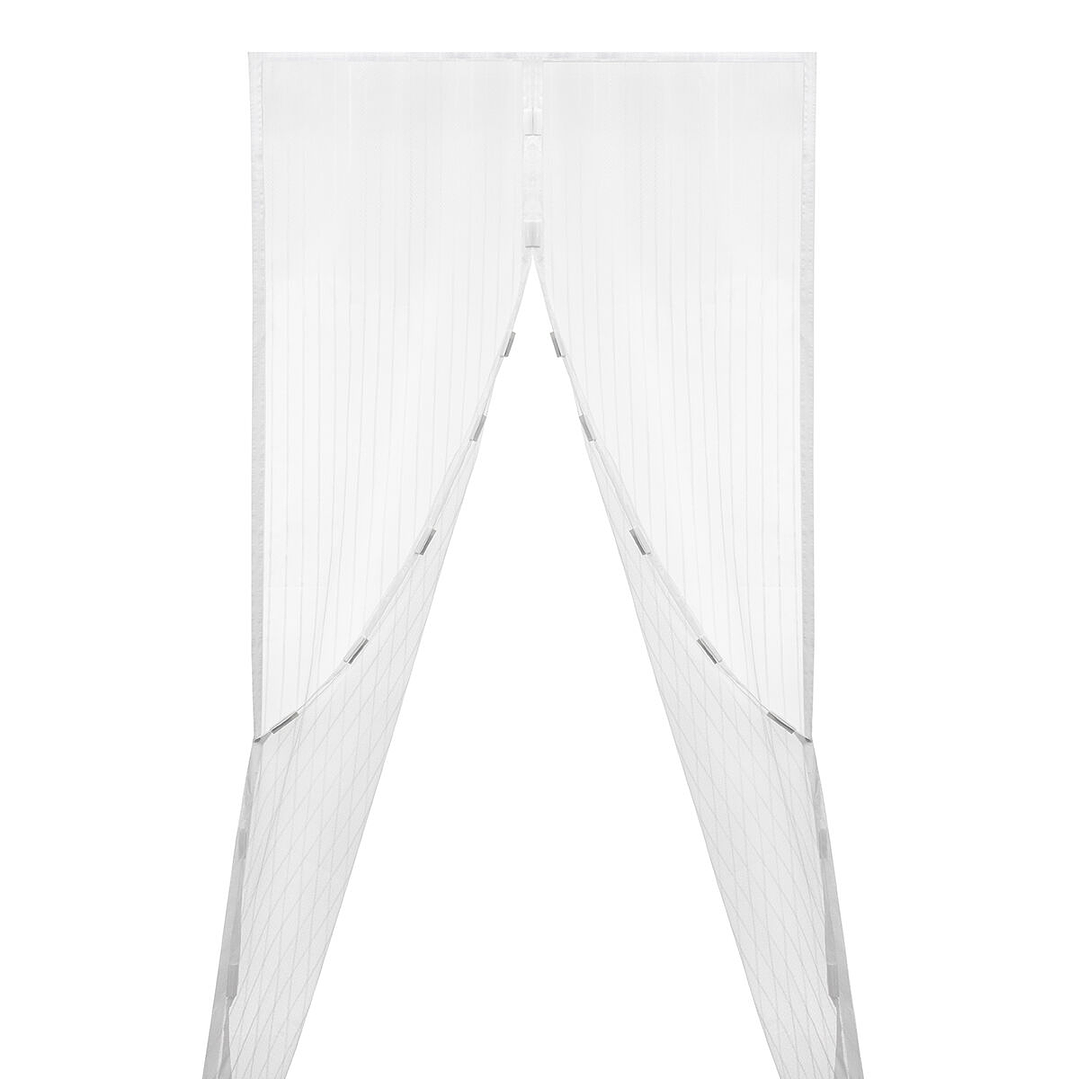 Cortina Mosquitera Magnética InnovaGoods Negra  Protección Anti-Insectos para Puertas y Ventanas 3