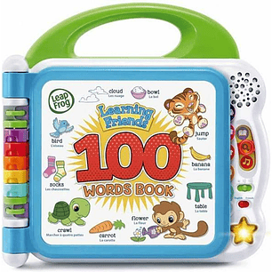 Libro Interactivo Infantil VTech Mis Primeras 100 Palabras Bilingüe ES-EN  Educativo para Bebés +18 Meses