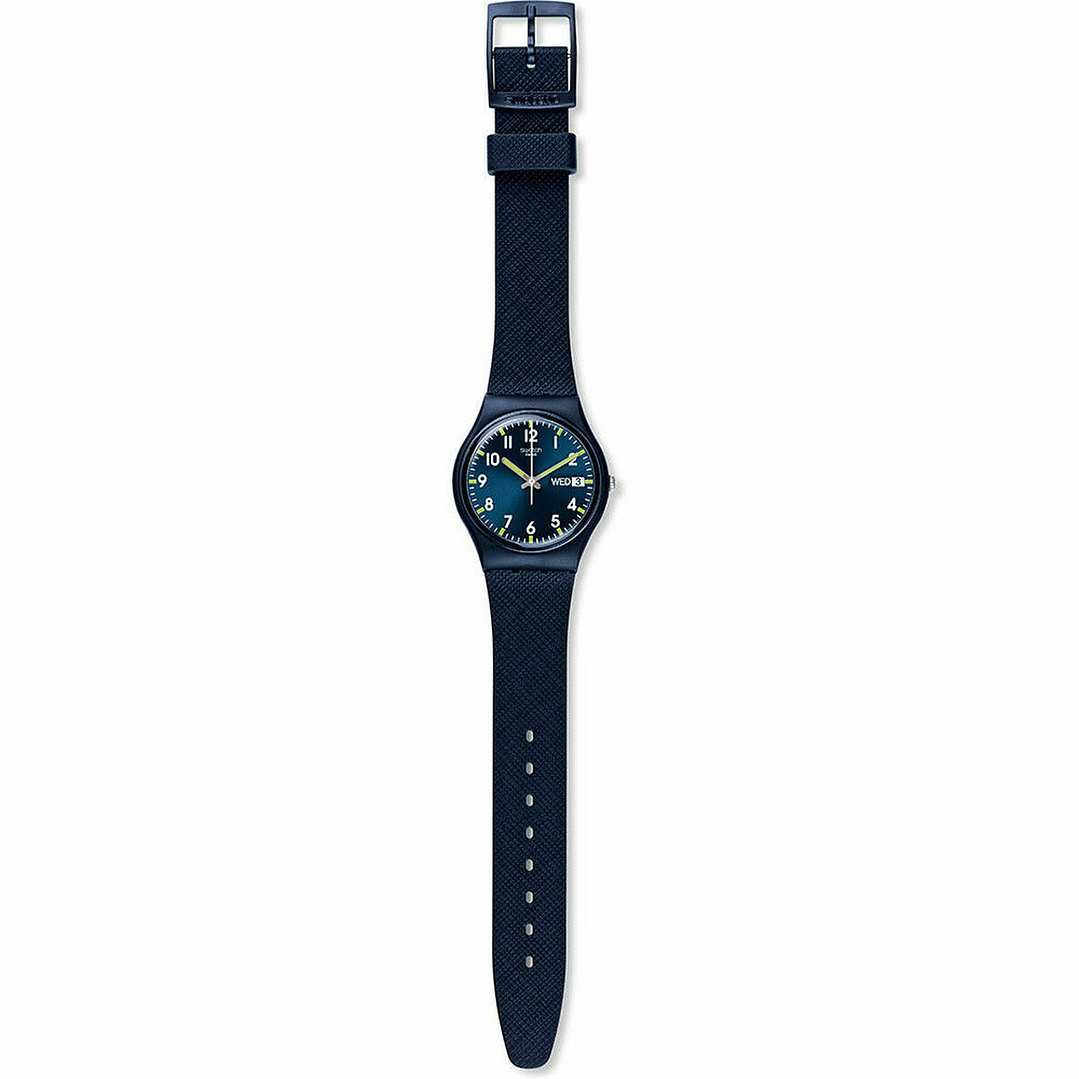 Reloj de Pulsera para Hombre Swatch GN718 Azul Ø 34 mm  Movimiento de Cuarzo y Diseño Deportivo 4