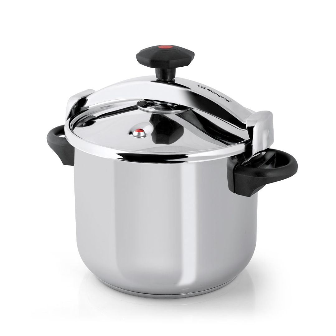 Olla a Presión Clásica Orbegozo HPL 8070 8 Litros | Acero Inoxidable 18/10 con Triple Seguridad 1