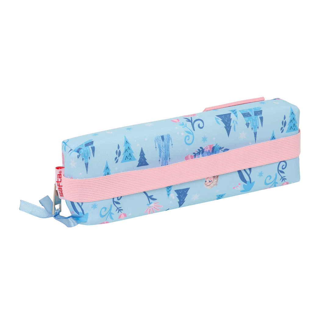 Estuche Portatodo Infantil Frozen Ice Magic Azul Claro 22x4x7 cm con Cremallera 2