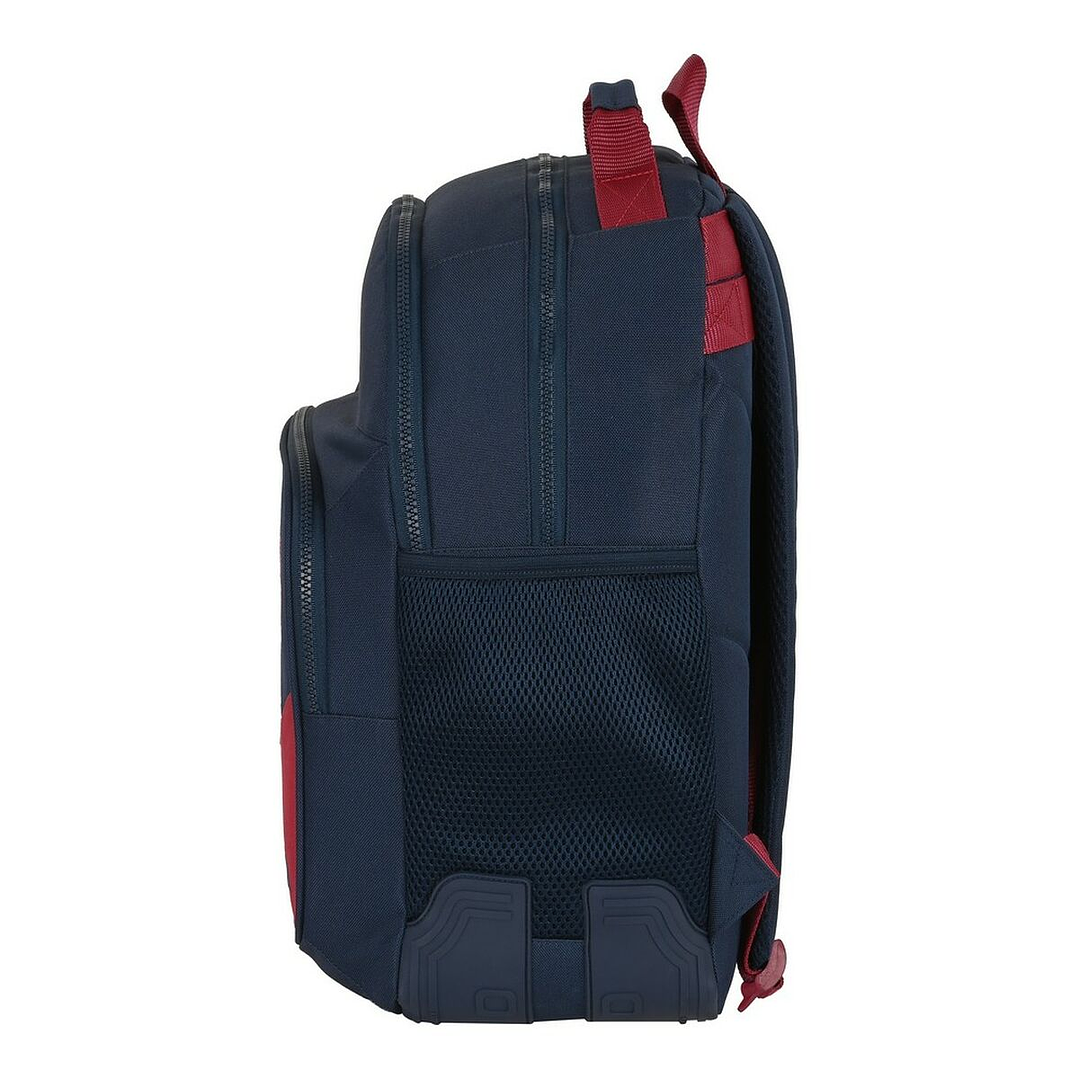Mochila Escolar F.C. Barcelona Azul y Granate - Diseño Deportivo con Acolchado Ergonómico y Compartimentos Funcionales 2
