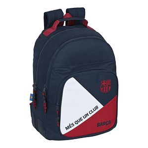 Mochila Escolar F.C. Barcelona Azul y Granate - Diseño Deportivo con Acolchado Ergonómico y Compartimentos Funcionales