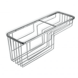 Cestillo Rectangular Metálico 370x120x130 mm  Organizador Multiusos para Cocina, Baño u Oficina