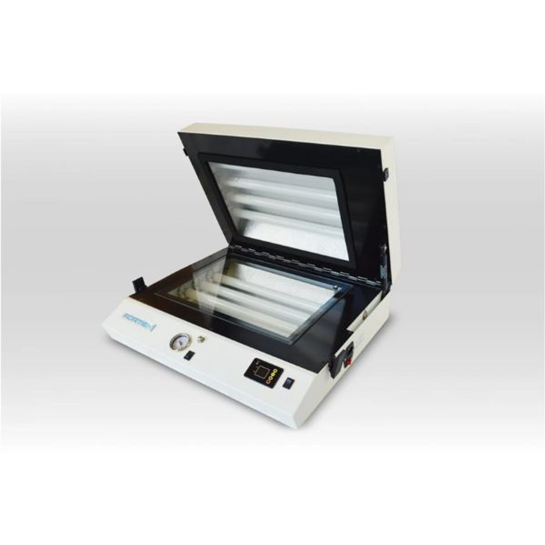 Unidad de Exposición UV Fortex AZ220 Doble Cara - Alta Precisión para PCB y Grabado  Área 520x390mm  12 Tubos UV de 20W 1