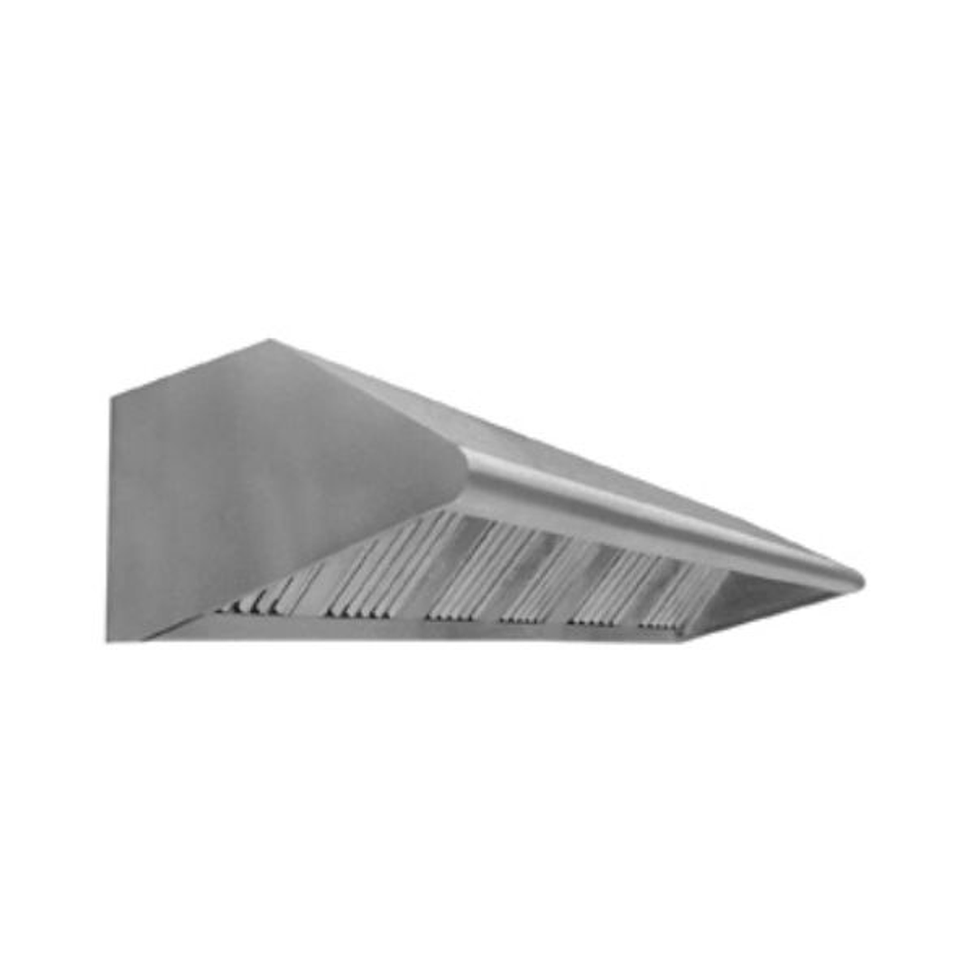 Campana de Extracción Industrial ALFA BASIC hasta 4 Filtros en Acero Inoxidable AISI 304  Visera Antirretorno de Humos y Filtros de Alta Eficiencia 1