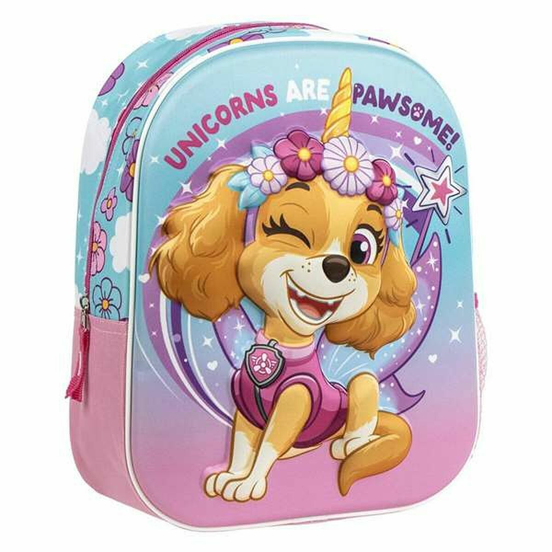 Mochila Infantil Rosa The Paw Patrol - Diseño Oficial para Niñas con Medidas 25 x 31 x 10 cm 1