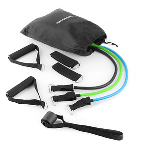 Set de Bandas de Resistencia Tribainer InnovaGoods - 3 Unidades con Accesorios y Guía de Ejercicios para Entrenamiento Integral