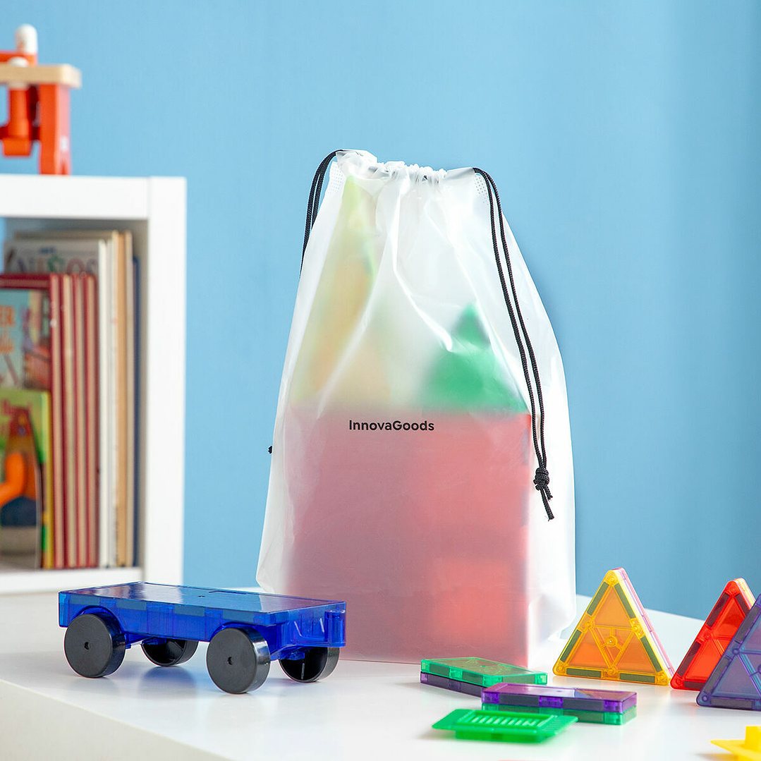 Bloques de Construcción Magnéticos 3D Magoks InnovaGoods - Juego Educativo Infantil de 57 Piezas para Creatividad y Aprendizaje 2