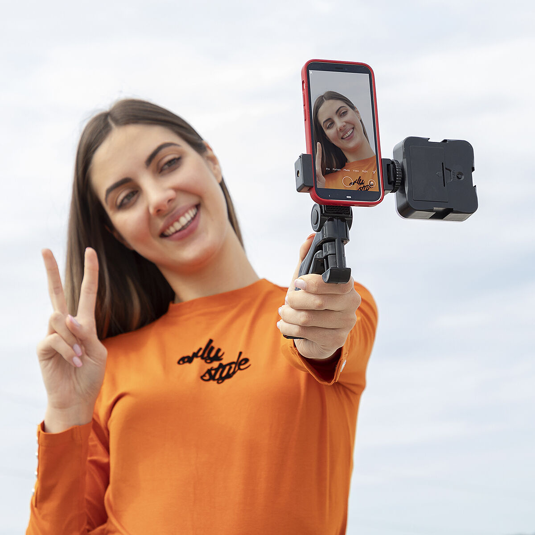 Kit Vlogging Plodni InnovaGoods con Luz LED, Micrófono y Mando - 6 Piezas para Grabaciones Profesionales en Smartphone y Cámara 8