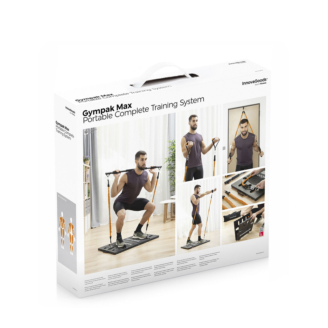 Sistema de Entrenamiento Integral Portátil Gympak Max InnovaGoods – Kit Completo con Bandas de Resistencia y Guía de Ejercicios 15