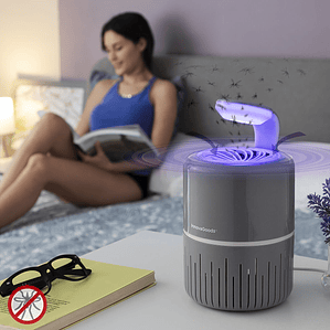 Lámpara Antimosquitos por Succión KL Drain InnovaGoods – Eliminación Silenciosa y Ecológica con Luz UV para Interiores y Exteriores