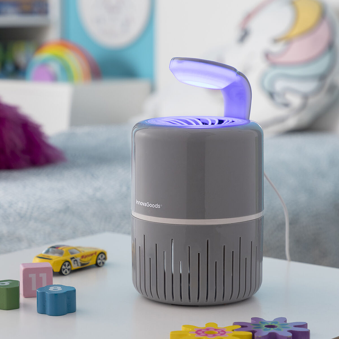 Lámpara Antimosquitos por Succión KL Drain InnovaGoods – Eliminación Silenciosa y Ecológica con Luz UV para Interiores y Exteriores 12