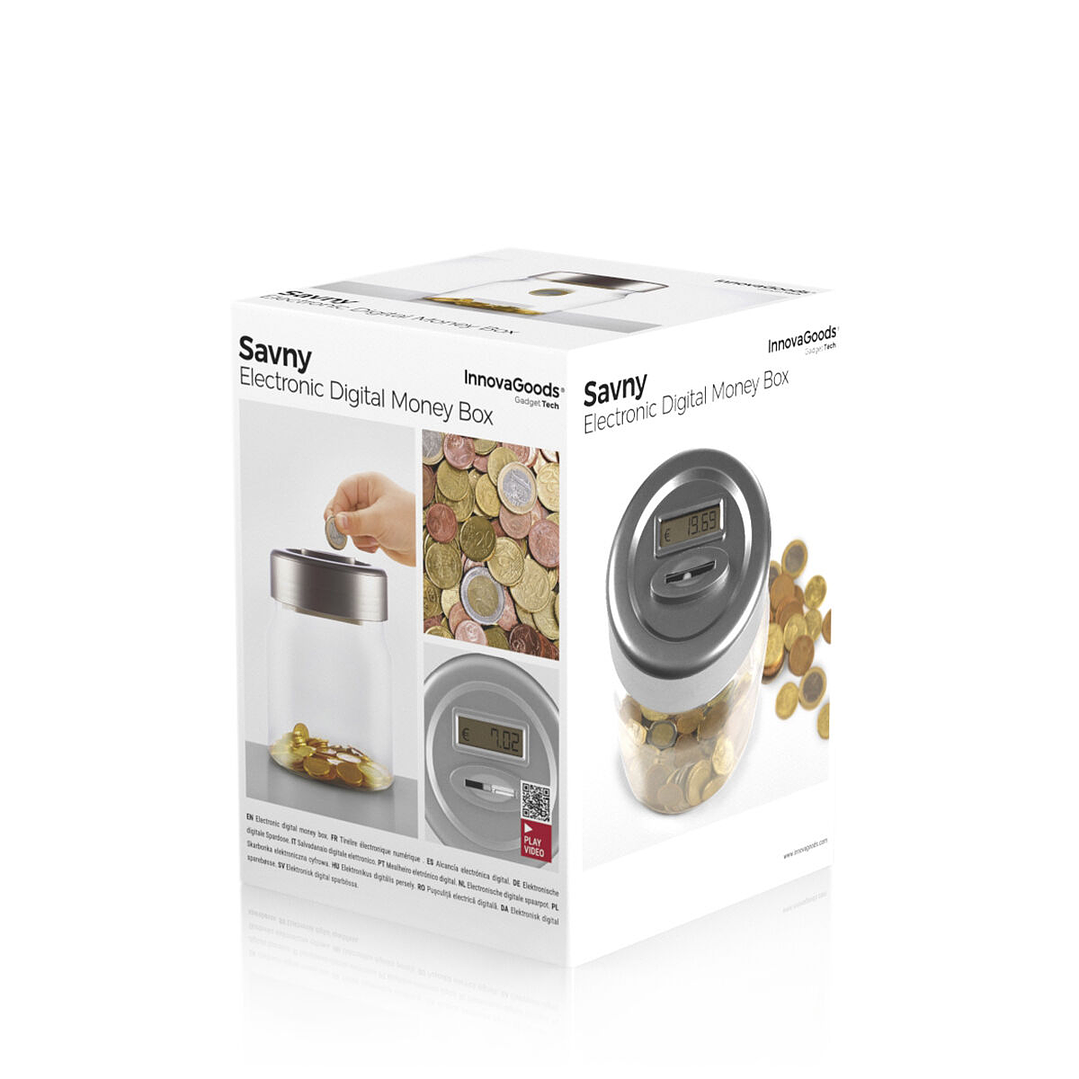 Hucha Digital Savny InnovaGoods – Control Inteligente de tus Ahorros con Contador Electrónico LCD 5