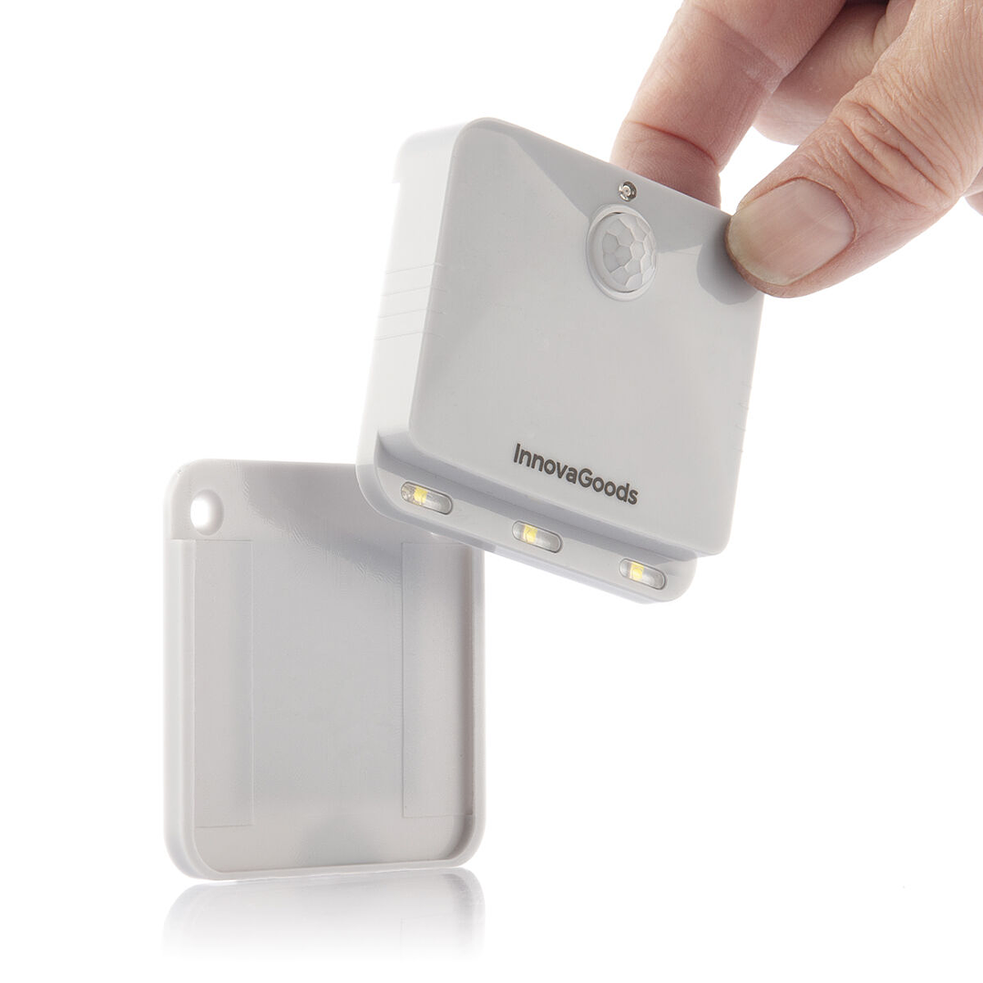 Luz LED con Sensor de Movimiento Lumtoo InnovaGoods (2 Unidades) – Iluminación Automática y Portátil para Espacios Interiores Sin Instalación 2