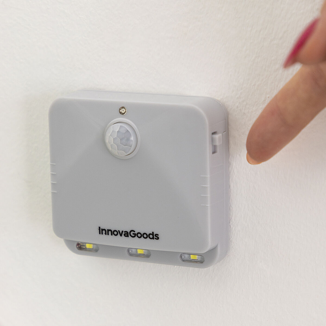 Luz LED con Sensor de Movimiento Lumtoo InnovaGoods (2 Unidades) – Iluminación Automática y Portátil para Espacios Interiores Sin Instalación 8