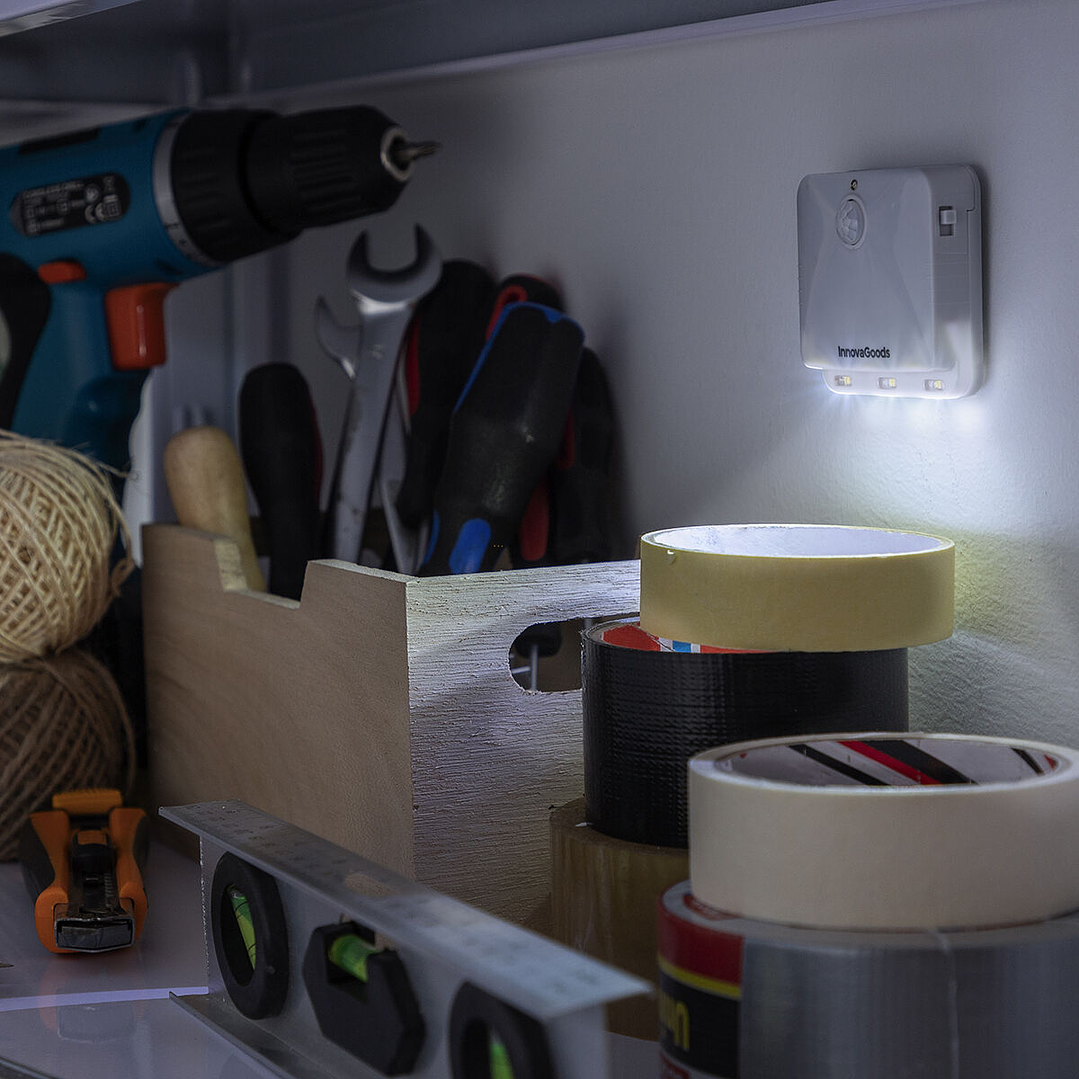 Luz LED con Sensor de Movimiento Lumtoo InnovaGoods (2 Unidades) – Iluminación Automática y Portátil para Espacios Interiores Sin Instalación 14