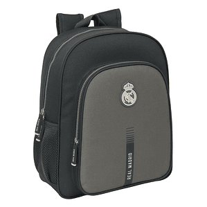 Mochila Escolar Real Madrid C.F. Gris 32x38x12 cm – Diseño Deportivo, Comodidad Ergonómica y Funcionalidad para los Verdaderos Madridistas