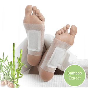 Parches Desintoxicantes para Pies Bamboo InnovaGoods 10 Unidades – Detox Natural, Alivio Muscular y Bienestar desde la Primera Aplicación