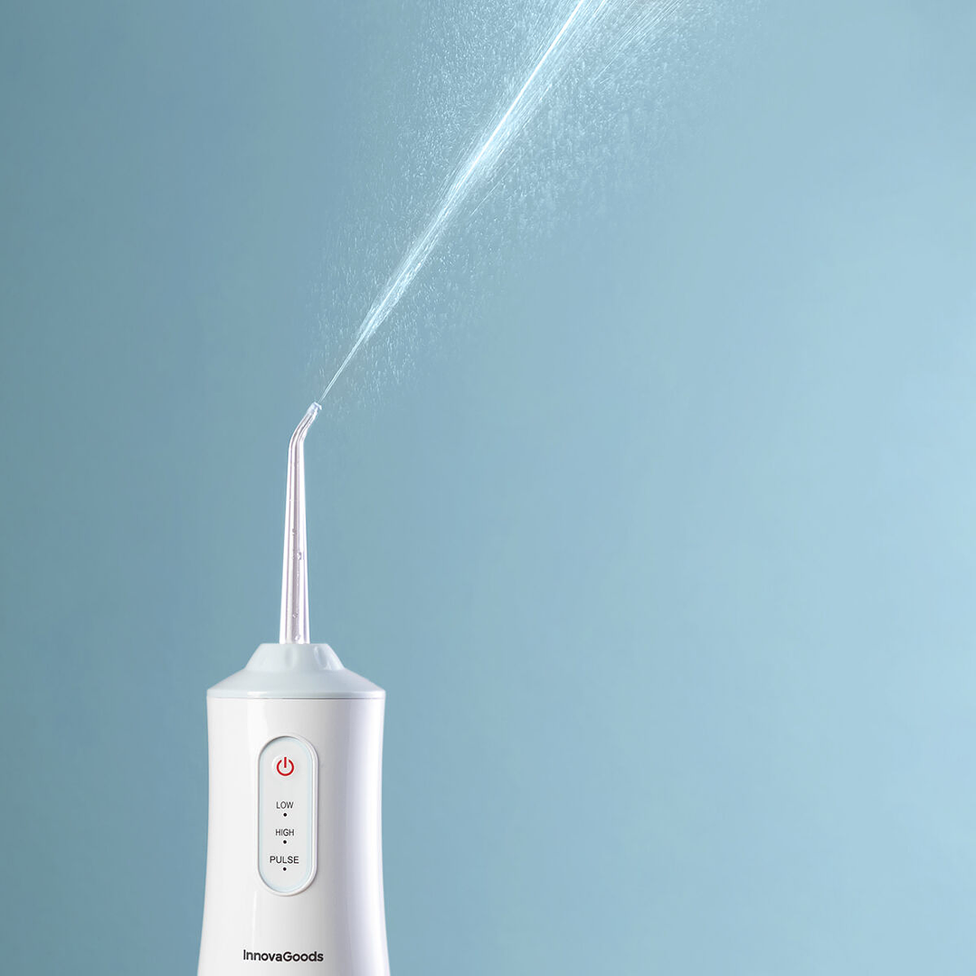Irrigador Dental Recargable Portátil Denter InnovaGoods – Limpieza Bucal Profesional en Casa con Tecnología Inalámbrica e Impermeable 6