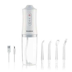 Irrigador Dental Recargable Portátil Denter InnovaGoods – Limpieza Bucal Profesional en Casa con Tecnología Inalámbrica e Impermeable