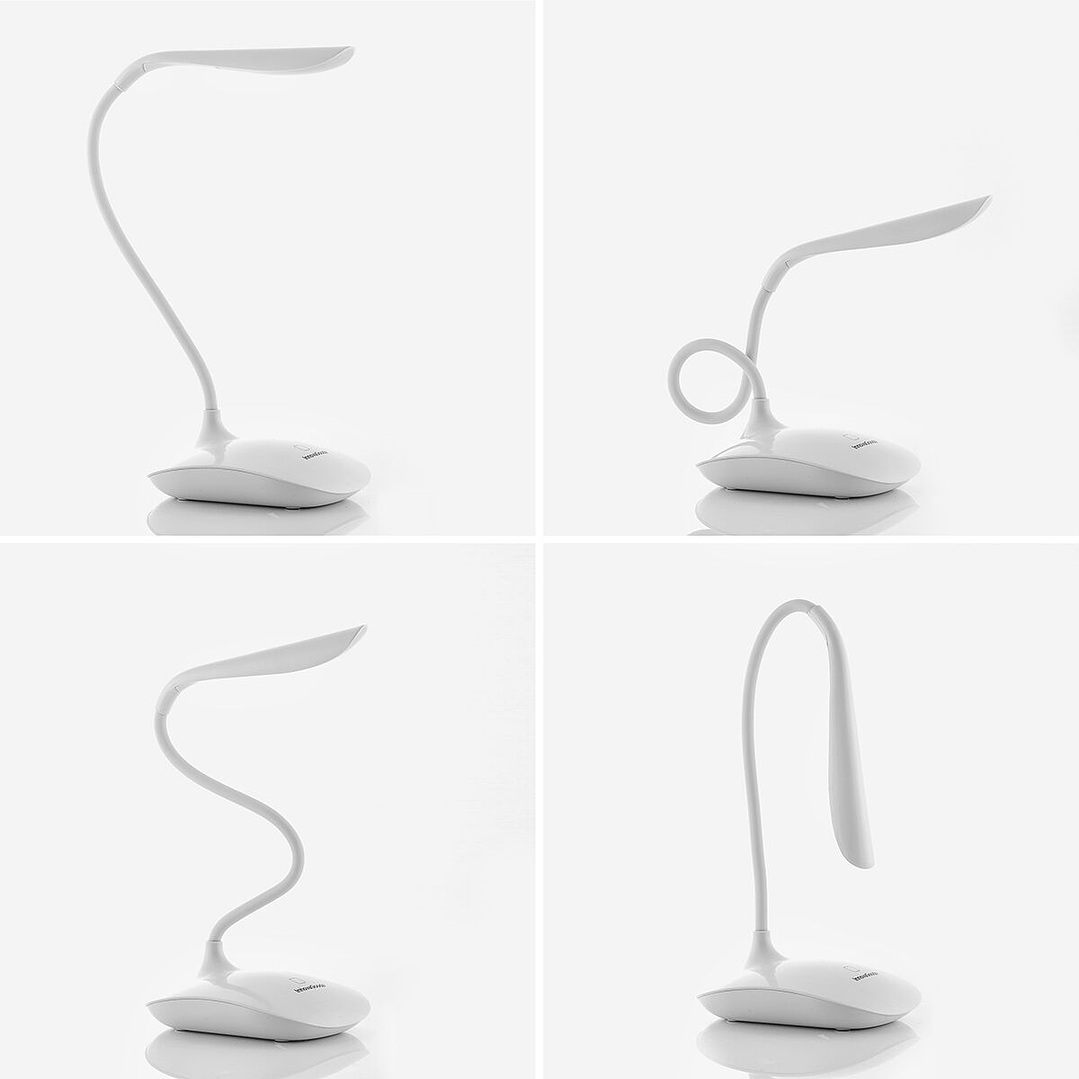 Lámpara LED de Mesa Recargable Táctil Lum2Go InnovaGoods – Iluminación Portátil, Control Táctil y Función Power Bank 2