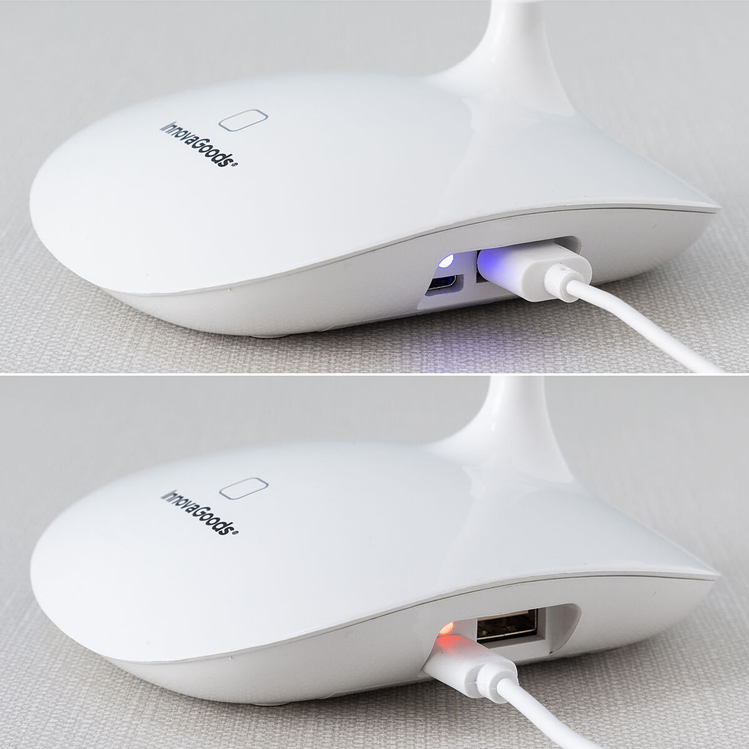 Lámpara LED de Mesa Recargable Táctil Lum2Go InnovaGoods – Iluminación Portátil, Control Táctil y Función Power Bank 12
